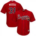 Wholesale Cheap Braves #31 Greg Maddux Red Cool Base Stitched Youth MLB Jersey