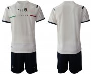 Wholesale Cheap Men 2020-2021 European Cup Italy away white blank Soccer Jersey