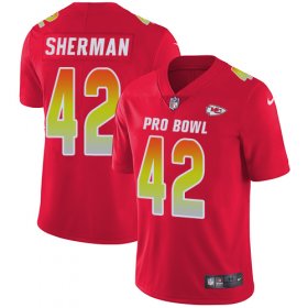 Wholesale Cheap Nike Chiefs #42 Anthony Sherman Red Men\'s Stitched NFL Limited AFC 2019 Pro Bowl Jersey