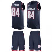 Wholesale Cheap Nike Patriots #84 Benjamin Watson Navy Blue Team Color Men's Stitched NFL Limited Tank Top Suit Jersey