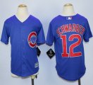 Wholesale Cheap Cubs #12 Kyle Schwarber Blue Cool Base Stitched Youth MLB Jersey