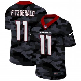 Cheap Arizona Cardinals #11 Larry Fitzgerald Men\'s Nike 2020 Black CAMO Vapor Untouchable Limited Stitched NFL Jersey