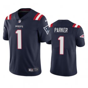 Wholesale Cheap Men\'s New England Patriots #1 DeVante Parker Navy Vapor Untouchable Limited Stitched Jersey