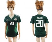 Wholesale Cheap Women's Mexico #20 Aquino Home Soccer Country Jersey