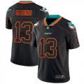 Wholesale Cheap Nike Dolphins #13 Dan Marino Lights Out Black Men's Stitched NFL Limited Rush Jersey