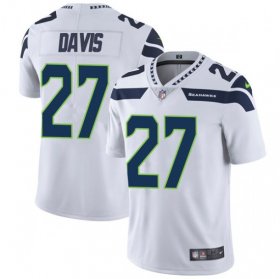 Wholesale Cheap Nike Seahawks #27 Mike Davis White Men\'s Stitched NFL Vapor Untouchable Limited Jersey