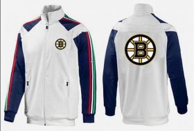 Wholesale Cheap NHL Boston Bruins Zip Jackets White