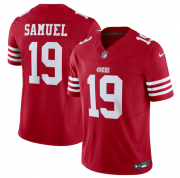 Wholesale Cheap Men's San Francisco 49ers #19 Deebo Samuel Red 2023 F.U.S.E. Vapor Untouchable Limited Stitched Football Jersey