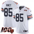 Wholesale Cheap Nike Bears #85 Cole Kmet White Alternate Youth Stitched NFL Vapor Untouchable Limited 100th Season Jersey