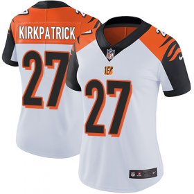 Wholesale Cheap Nike Bengals #27 Dre Kirkpatrick White Women\'s Stitched NFL Vapor Untouchable Limited Jersey