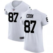 Wholesale Cheap Nike Raiders #87 Jared Cook White Men's Stitched NFL Vapor Untouchable Elite Jersey