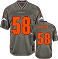 Wholesale Cheap Nike Broncos #58 Von Miller Grey Men's Stitched NFL Elite Vapor Jersey
