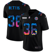 Cheap Pittsburgh Steelers #36 Jerome Bettis Men's Nike Multi-Color Black 2020 NFL Crucial Catch Vapor Untouchable Limited Jersey