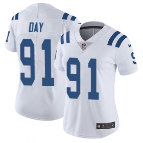 Wholesale Cheap Nike Colts #91 Sheldon Day White Women\'s Stitched NFL Vapor Untouchable Limited Jersey
