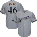 Wholesale Cheap Brewers #46 Corey Knebel Grey Cool Base Stitched Youth MLB Jersey