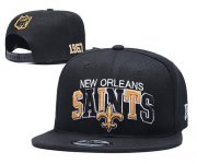 Wholesale Cheap Saints Team Logo Black 1967 Anniversary Adjustable Hat YD