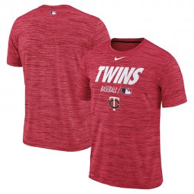 Wholesale Cheap Minnesota Twins Nike Authentic Collection Velocity Team Issue Performance T-Shirt Red