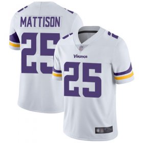 Wholesale Cheap Nike Vikings #25 Alexander Mattison White Men\'s Stitched NFL Vapor Untouchable Limited Jersey
