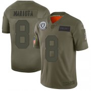 Wholesale Cheap Nike Raiders #8 Marcus Mariota Camo Men's Stitched NFL Limited 2019 Salute To Service Jersey