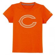 Wholesale Cheap Chicago Bears Sideline Legend Authentic Logo Youth T-Shirt Orange