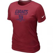 Wholesale Cheap Women's Nike New York Giants Critical Victory NFL T-Shirt Red