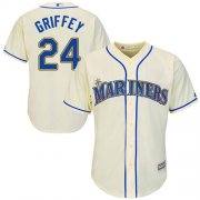 Wholesale Cheap Mariners #24 Ken Griffey Cream Cool Base Stitched Youth MLB Jersey