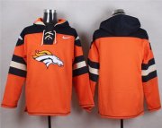 Wholesale Cheap Nike Broncos Blank Orange Player Pullover NFL Hoodie