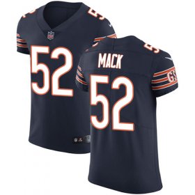 Wholesale Cheap Nike Bears #52 Khalil Mack Navy Blue Team Color Men\'s Stitched NFL Vapor Untouchable Elite Jersey
