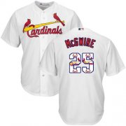 Wholesale Cheap Cardinals #25 Mark McGwire White Team Logo Fashion Stitched MLB Jersey