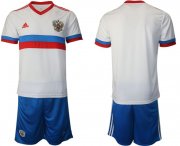 Wholesale Cheap Men 2020-2021 European Cup Russia away white blank Adidas Soccer Jersey