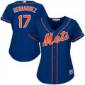 Wholesale Cheap Mets #17 Keith Hernandez Blue Alternate Women's Stitched MLB Jersey