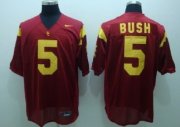 Wholesale Cheap USC Trojans #5 Bush Red Jersey