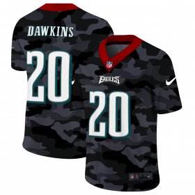 Cheap Philadelphia Eagles #20 Brian Dawkins Men\'s Nike 2020 Black CAMO Vapor Untouchable Limited Stitched NFL Jersey