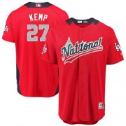 Wholesale Cheap Dodgers #27 Matt Kemp Red 2018 All-Star National League Stitched MLB Jersey