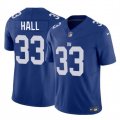 Cheap Men's New York Giants #33 Hassan Hall Blue 2023 F.U.S.E. Vapor Untouchable Limited Football Stitched Jersey