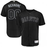 Wholesale Cheap San Francisco Giants Majestic 2019 Players' Weekend Flex Base Authentic Roster Custom Jersey Black