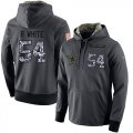 Wholesale Cheap NFL Men's Nike Dallas Cowboys #54 Randy White Stitched Black Anthracite Salute to Service Player Performance Hoodie