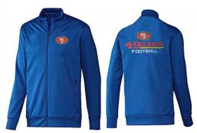 Wholesale Cheap NFL San Francisco 49ers Victory Jacket Blue_2