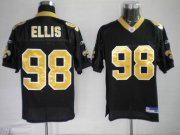 Wholesale Cheap Saints #98 Sedrick Ellis Black Stitched NFL Jersey