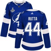 Cheap Adidas Lightning #44 Jan Rutta Blue Home Authentic Women's 2020 Stanley Cup Champions Stitched NHL Jersey