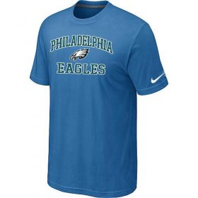 Wholesale Cheap Nike NFL Philadelphia Eagles Heart & Soul NFL T-Shirt Indigo Blue