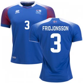Wholesale Cheap Iceland #3 Fridjonsson Home Soccer Country Jersey