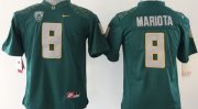 Wholesale Cheap Oregon Ducks #8 Marcus Mariota 2014 Dark Green Limited Jersey