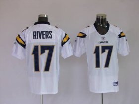 Wholesale Cheap Chargers Phillip Rivers #17 Stitched White NFL Jersey