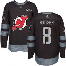 Wholesale Cheap Adidas Devils #8 Will Butcher Black 1917-2017 100th Anniversary Stitched NHL Jersey
