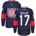 Wholesale Cheap Team USA #17 Ryan Kesler Navy Blue 2016 World Cup Stitched NHL Jersey