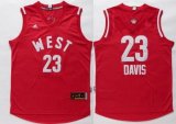 Wholesale Cheap 2015-16 NBA Western All-Stars Men's #23 Anthony Davis Revolution 30 Swingman Red Jersey