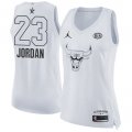 Wholesale Cheap Nike Chicago Bulls #23 Michael Jordan White Women's NBA Jordan Swingman 2018 All-Star Game Jersey