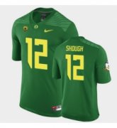 Wholesale Cheap Men Oregon Ducks Tyler Shough Replica Green Game Football Jersey
