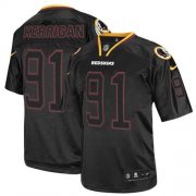 Wholesale Cheap Nike Redskins #91 Ryan Kerrigan Lights Out Black Men's Stitched NFL Elite Jersey